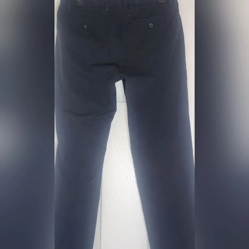 Banana Republic NavyBlue FullLength 100%Cotton Non Iron Tailored Slim Fit 31×32